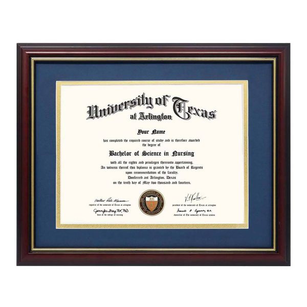 Premium Pine Wood Certificate Display Frame