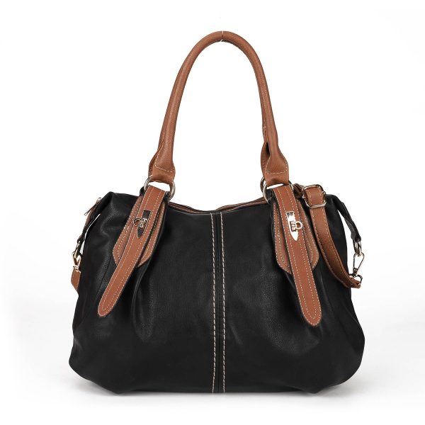 PU leather large Tote Crossbody bag for woman - Image 2