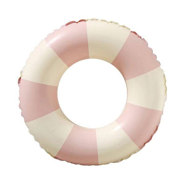 Summer Retro Striped Inflatable Swim Ring w/ Thickened PVC - Image 2