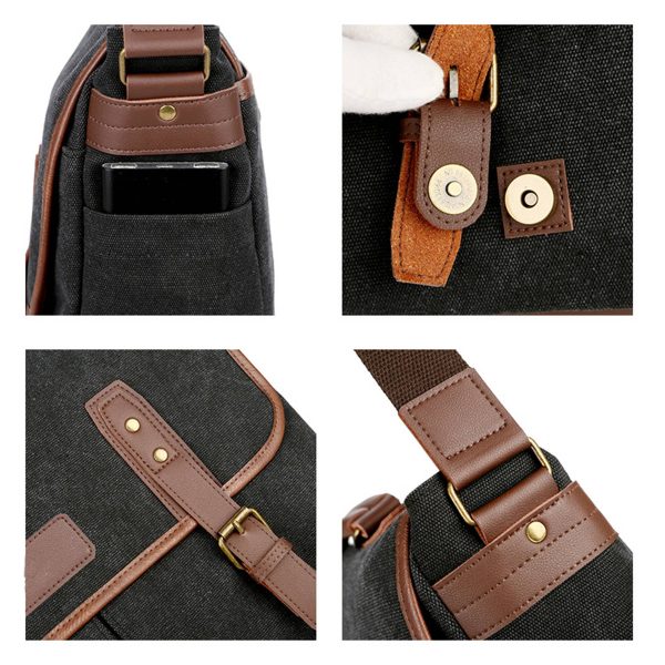 Cavas Vintage Men Briefcases Laptop Messenger Bag - Image 7