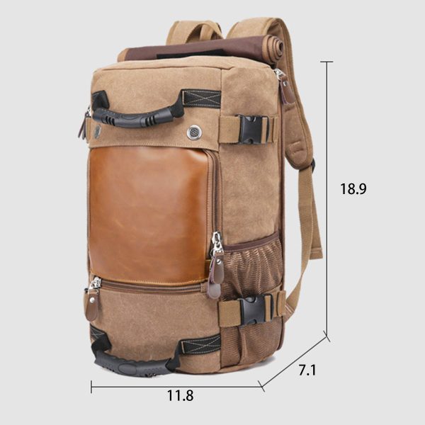 Canvas Duffel bag with Shoe Compartment - Image 6