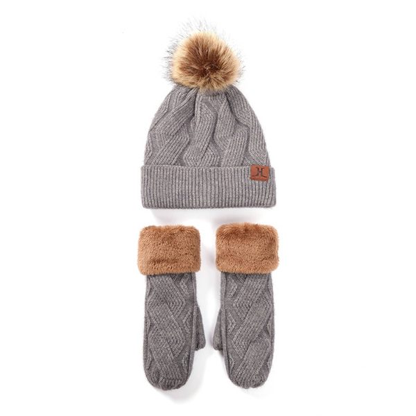 Winter Fashion Outdoor Windproof Hat Gloves Sets - Image 6