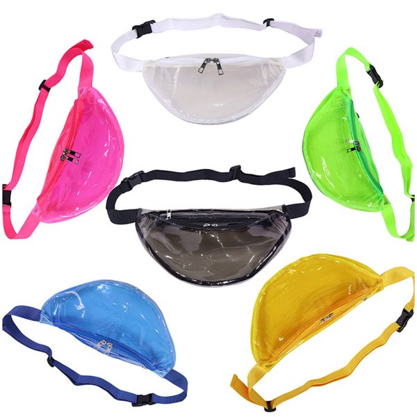 PVC Candy-colored transparent belt bag - Image 4