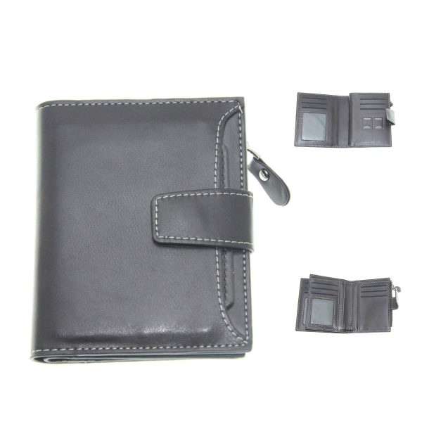 PU folding buckle small wallet - Image 2
