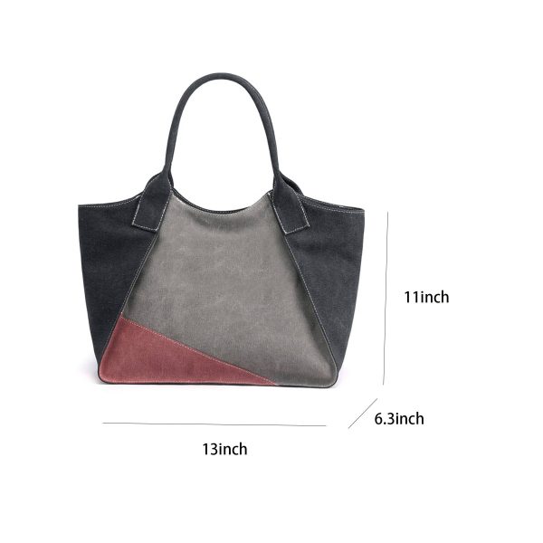 Popularity Canvas Ladies Handbag Tote Bag - Image 5