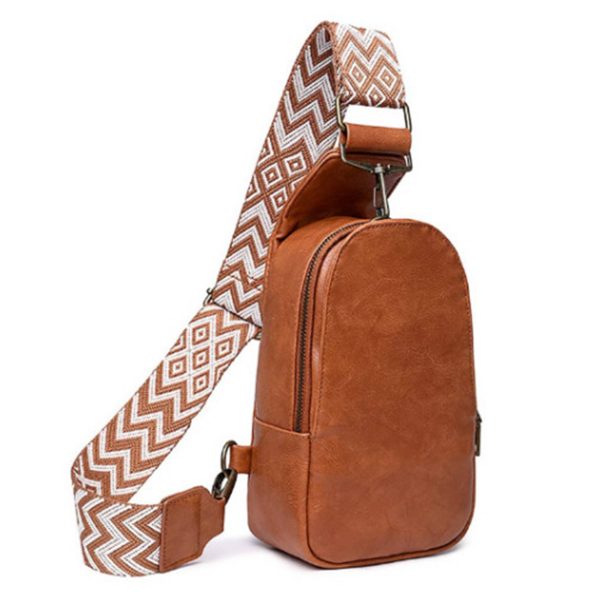 PU Leather Small Crossbody Sling Backpack Multipurpose - Image 4