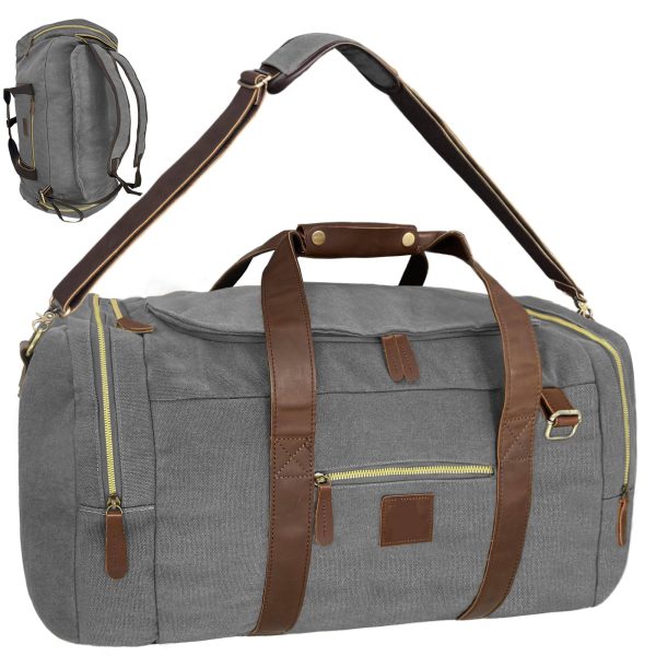 Large Capacity Canvs Backpack Duffel Bag For Travel - Image 5