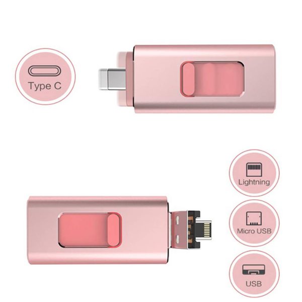 64Gb Usb 4-In-1 Compact Portable Flash Drive - Image 4