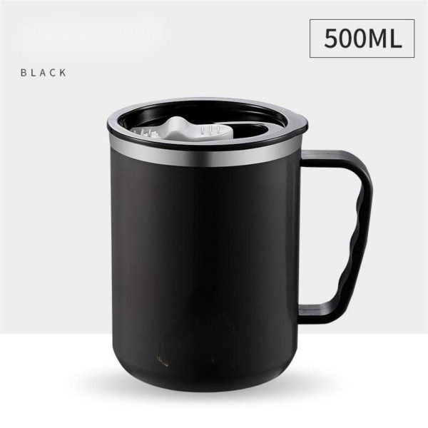 Double Stainless Steel Mug With Handle - Image 3