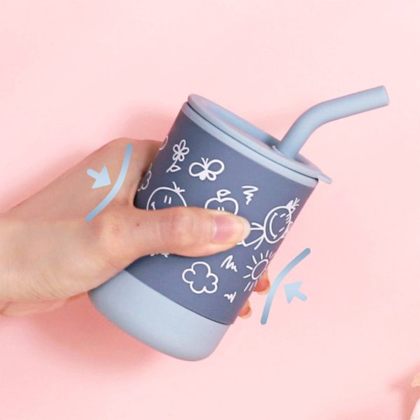Silicone Training Sippy Cups for Toddler with Straw - Image 4