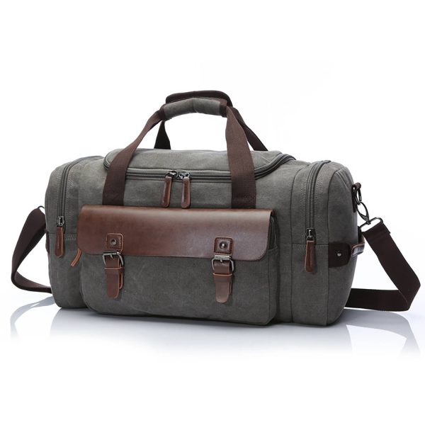 Vintage Canvas Large Travel Bag - Image 8