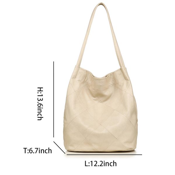 Genuine Leather Bucket Bags for Women - Image 4