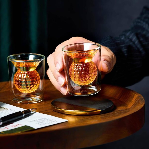 2 Oz Double Layer Golf Wine Glass - Image 8