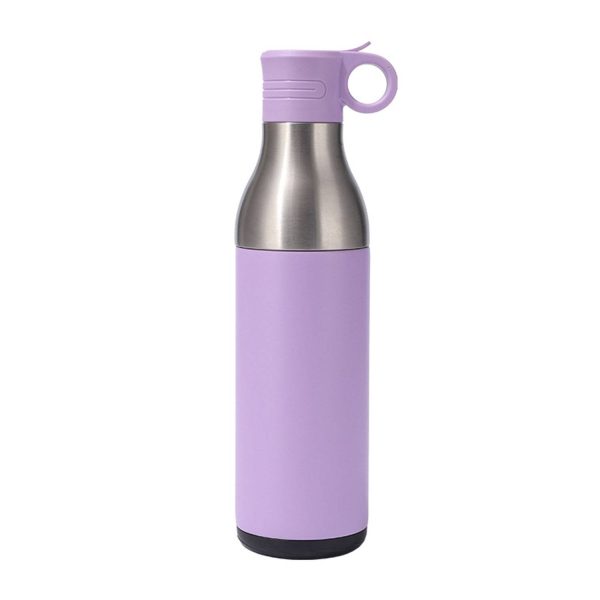 17oz Stainless Steel Insulated Bottle Cooler w/ Straw - Image 9