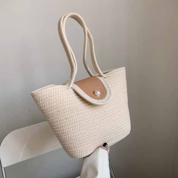 Straw Beach Tote Bags for Women - Image 2