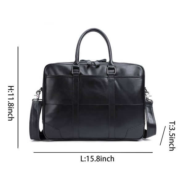 Men's Leather Messenger Bag - Image 4