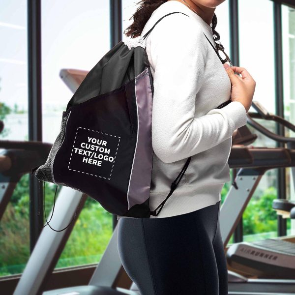Gym Sports Portable Drawstring Backpack - Image 4