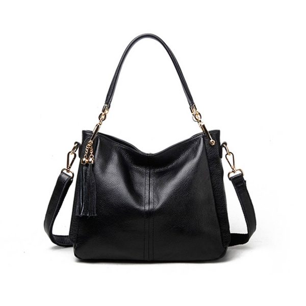 PU Leather Tassels Women Cross-body Handbags multicolour - Image 4