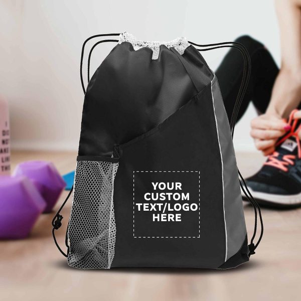 Gym Sports Portable Drawstring Backpack - Image 2