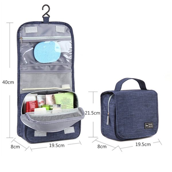Polyester Waterproof Hanging Toiletry Bags - Image 7
