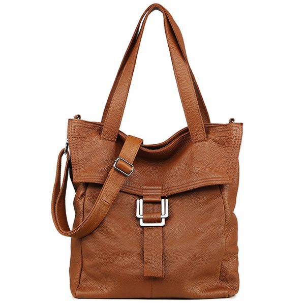 Genuine Leather Tote Shoulder Bag for Women - Image 2