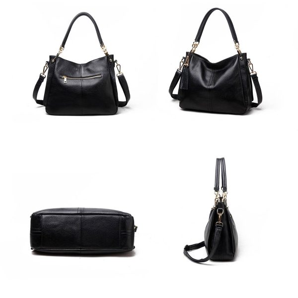 PU Leather Tassels Women Cross-body Handbags multicolour - Image 5