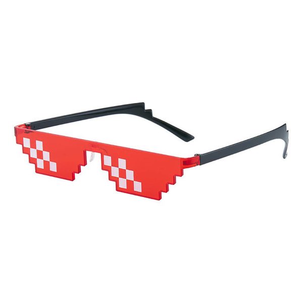 Creative Funny Square Mosaic Pixel Sunglasses - Image 3