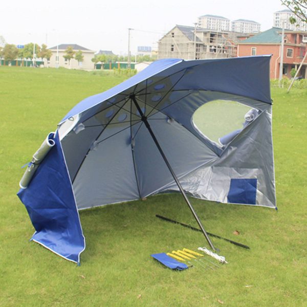 Portable Mesh Window Beach Umbrella Tent - Image 8