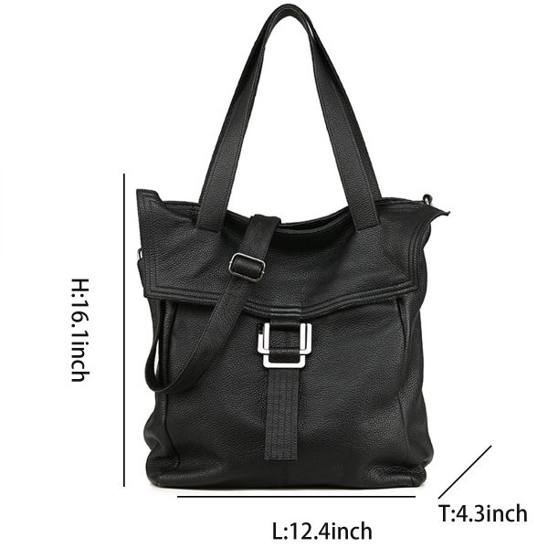 Genuine Leather Tote Shoulder Bag for Women - Image 4