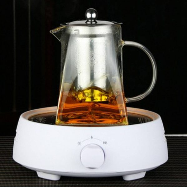 25 oz Clear High Borosilicate Glass Tea Pot - Image 6