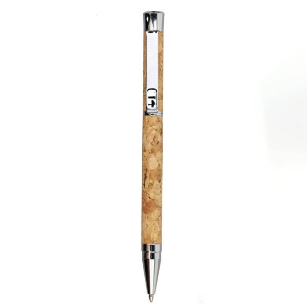 Twist Action Eco Cork Barrel Ballpoint Pen - Image 6