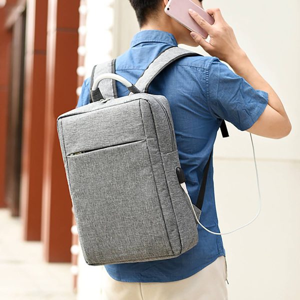 Men's Business Laptop Backpack w/ USB Charging Port - Image 7