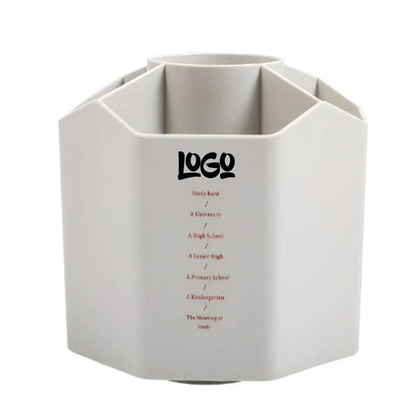 Office Rotatable Plastic Pen Holder