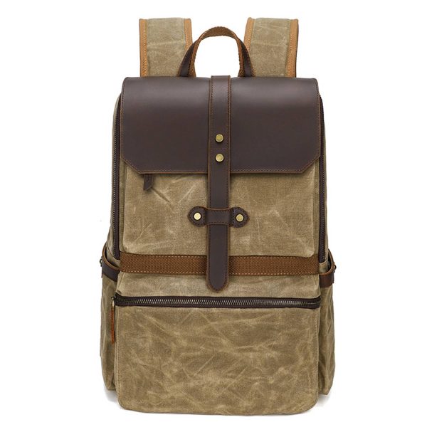 Faux Leather Backpack for Men - Image 2