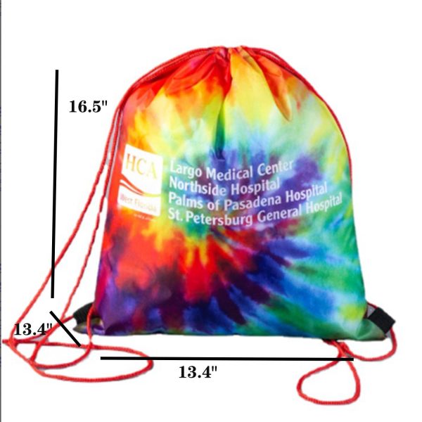 Nylon Waterproof Sports Drawstring Backpack - Image 3