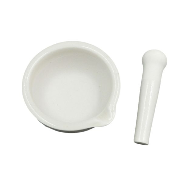 Grinding Herbs Manual Ceramic Mortar w/ Pestle - Image 4