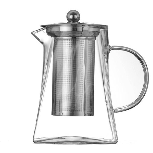 25 oz Clear High Borosilicate Glass Tea Pot - Image 5
