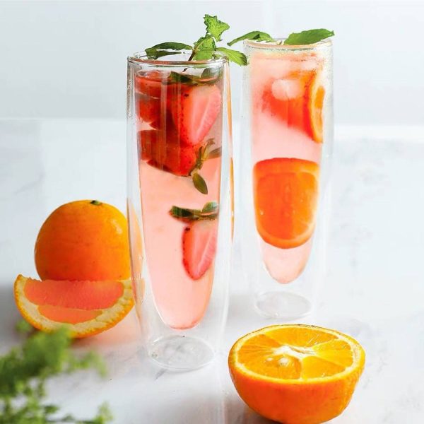 5 oz Clear Stemless Champagne Flute - Image 4