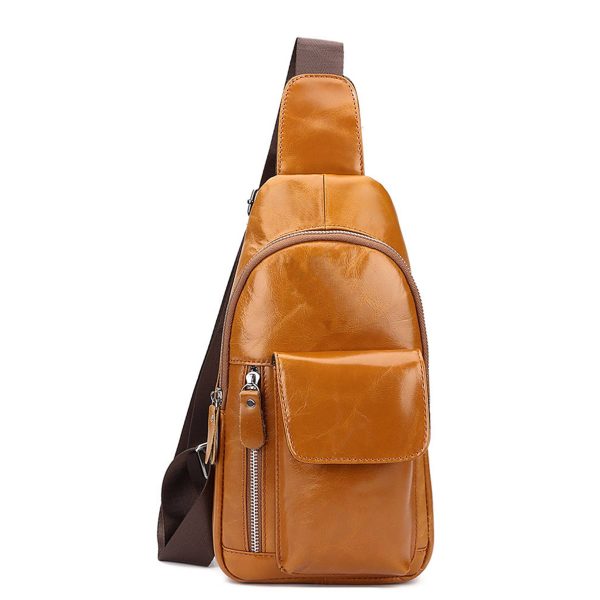 Genuine Leather Chest Bags for Travel Hiking - Image 2
