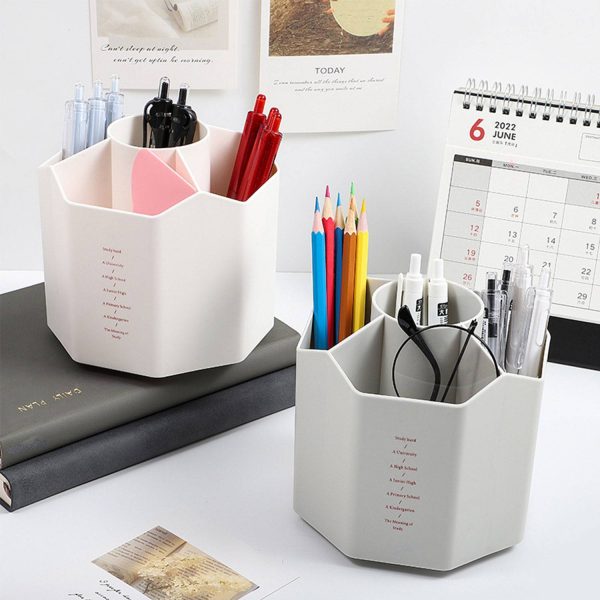 Office Rotatable Plastic Pen Holder - Image 7