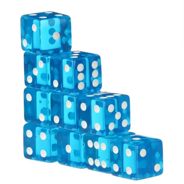 Mini Transparent Board Game Dice - Image 5