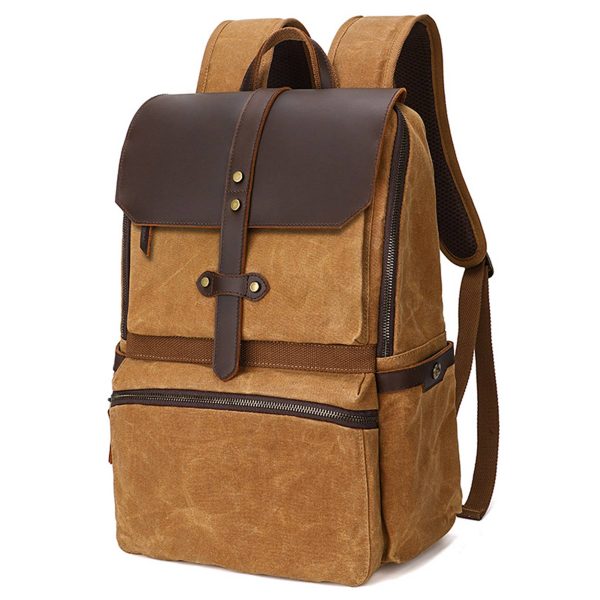 Faux Leather Backpack for Men - Image 4