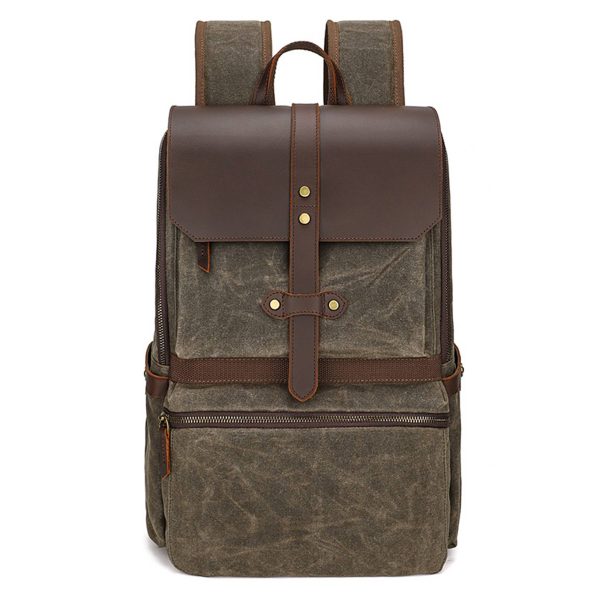 Faux Leather Backpack for Men - Image 3