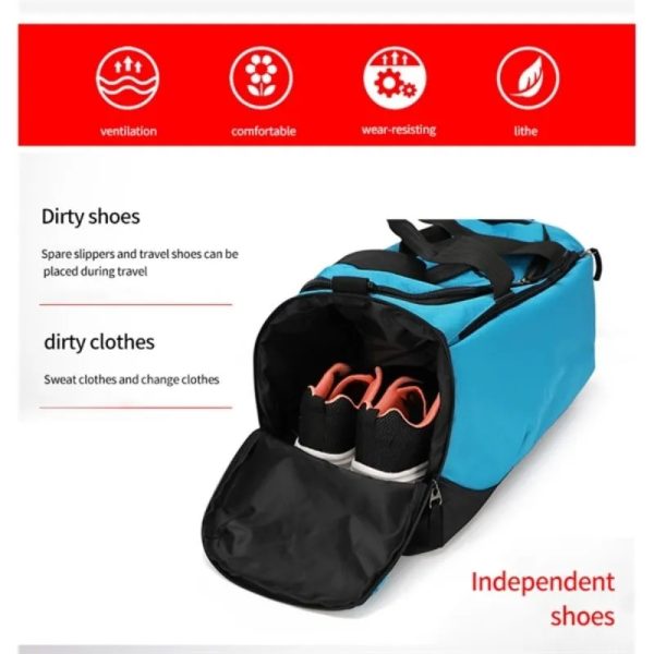 Color Panel Sport Duffel Bag - Image 2