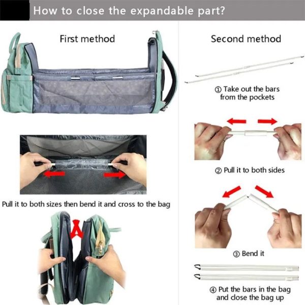 Baby Travel Diaper Bag Backpack - Image 9