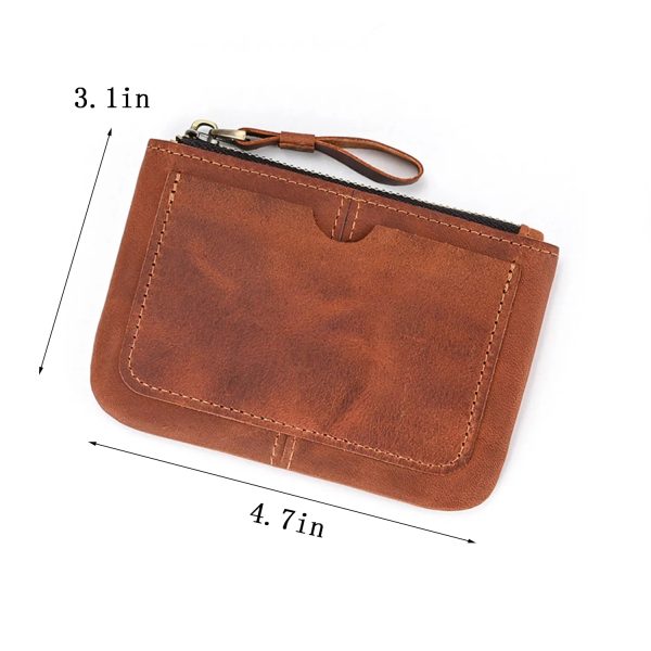 Real Cowhide Zippered Wallet - Image 4