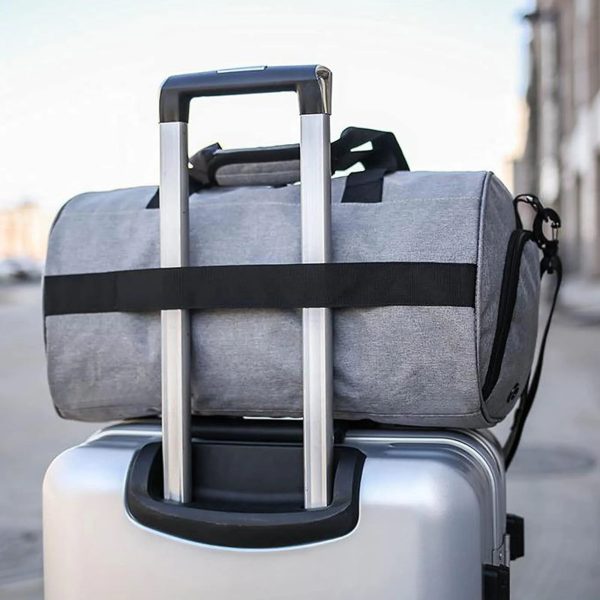 Duffle Travel Bag With Wet Pocket And Shoe Compartment - Image 5
