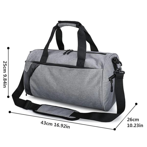 Duffle Travel Bag With Wet Pocket And Shoe Compartment - Image 6
