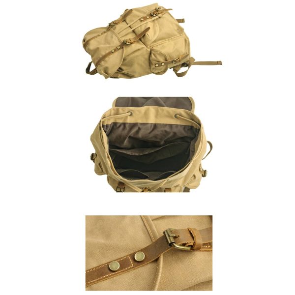 Canvas Vintage Backpack - Image 6