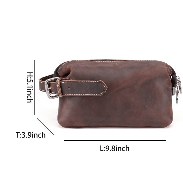 Genuine Leather Clutch for Men Organizer Wrist Bag - Image 4